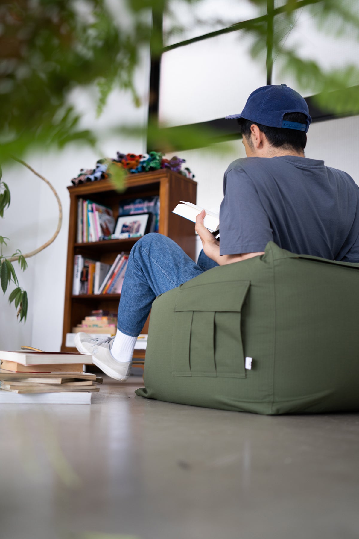 60's 4th-type Jungle Fatigue リップストップ / Beads Cushion Cover