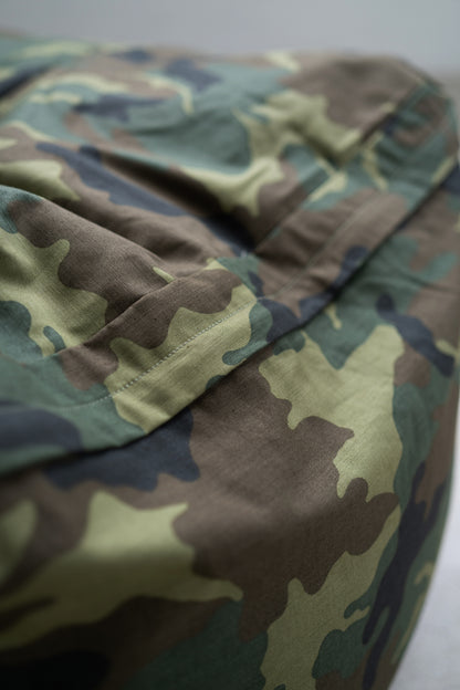 80's Camo Back Satin / Beads Cushion Cover【予約】9月24日以降弊社より順次出荷